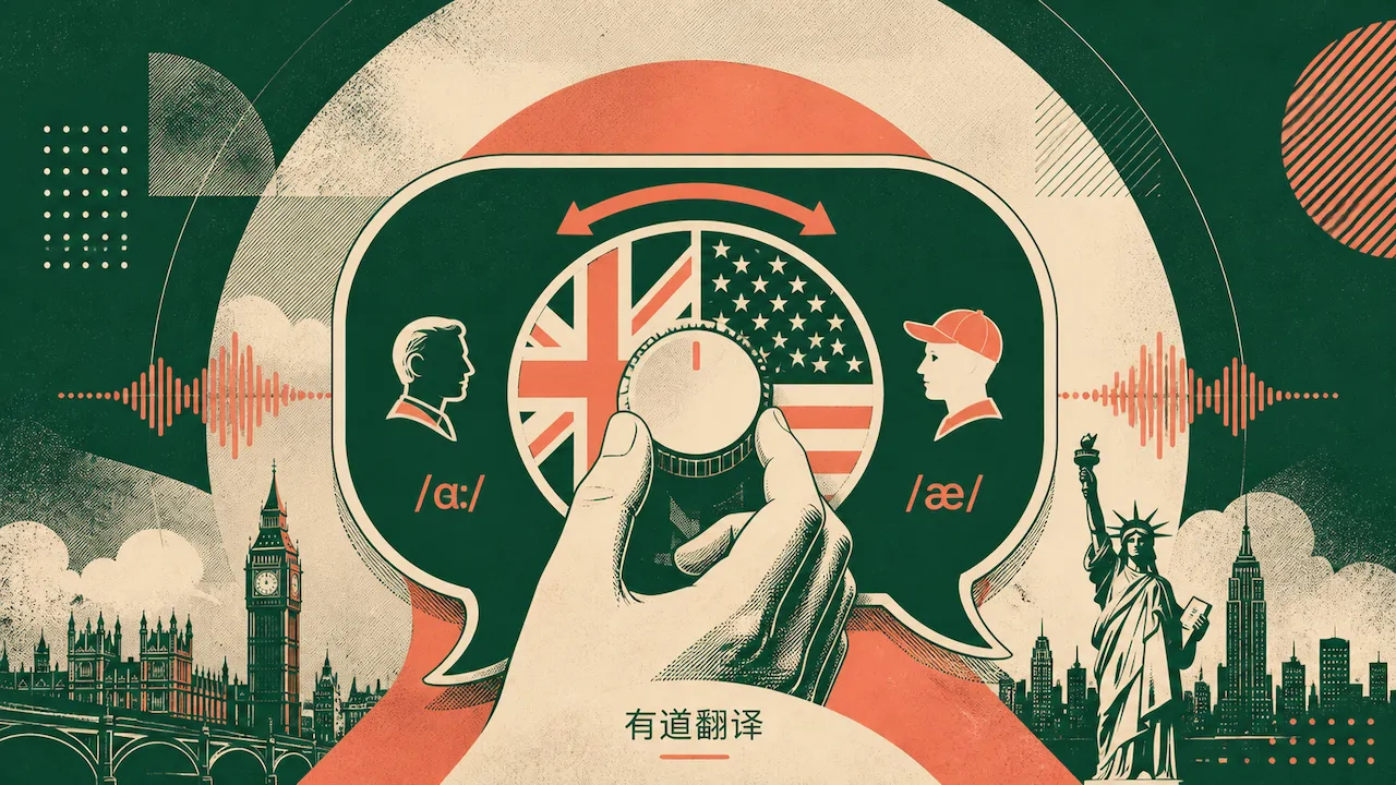 有道翻译怎么设置英文发音的美音或英音？