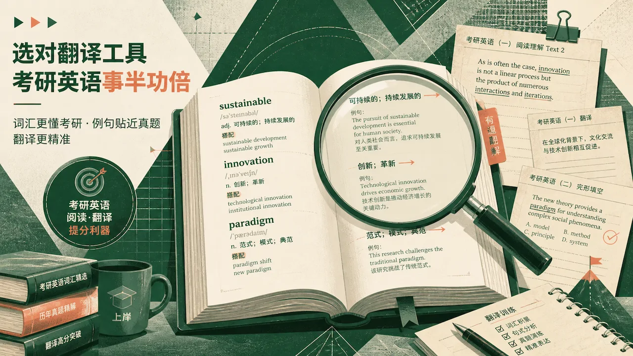 百度翻译和有道翻译哪个更适合考研党使用?